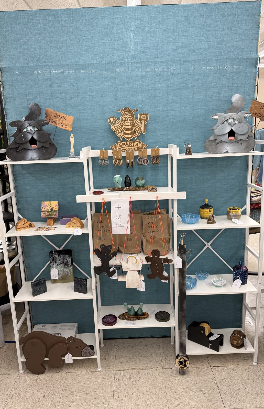 Sparta Wood B- booth at Purple Iris Marketplace